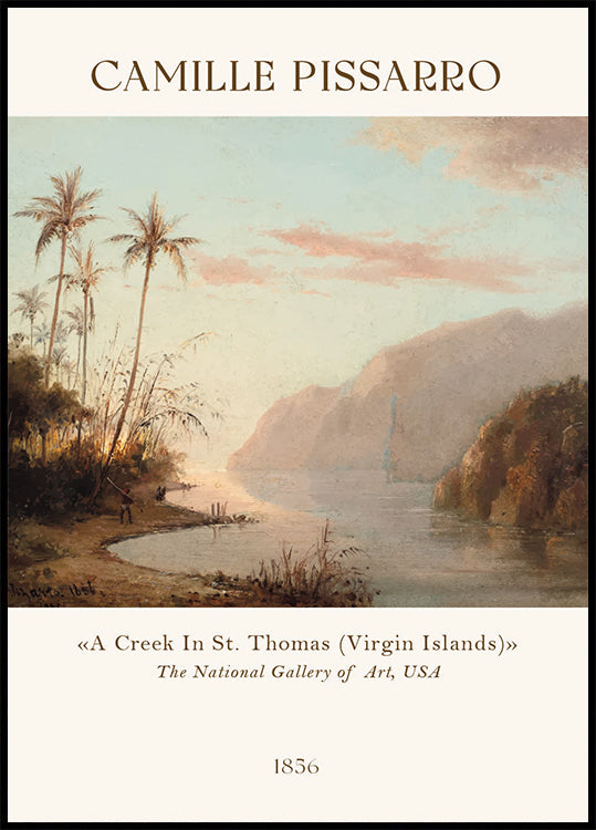 Camille Pissarro Tropical Caribbean Creek Poster - Posterbox.dk