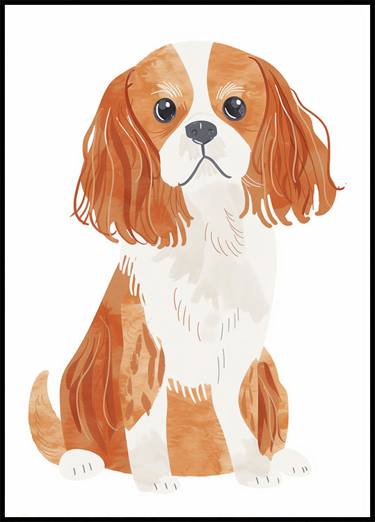 Cavalier Spaniel Hundeposter - Posterbox.dk