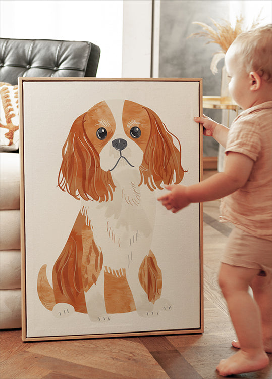 Cavalier Spaniel Hundeposter - Posterbox.dk