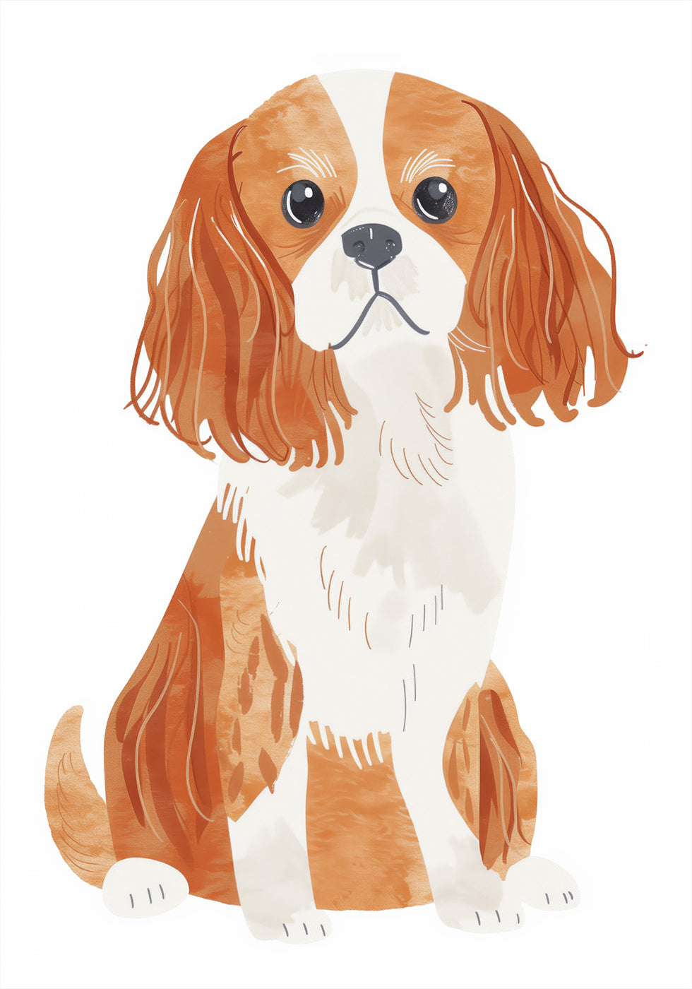 Cavalier Spaniel Hundeposter - Posterbox.dk