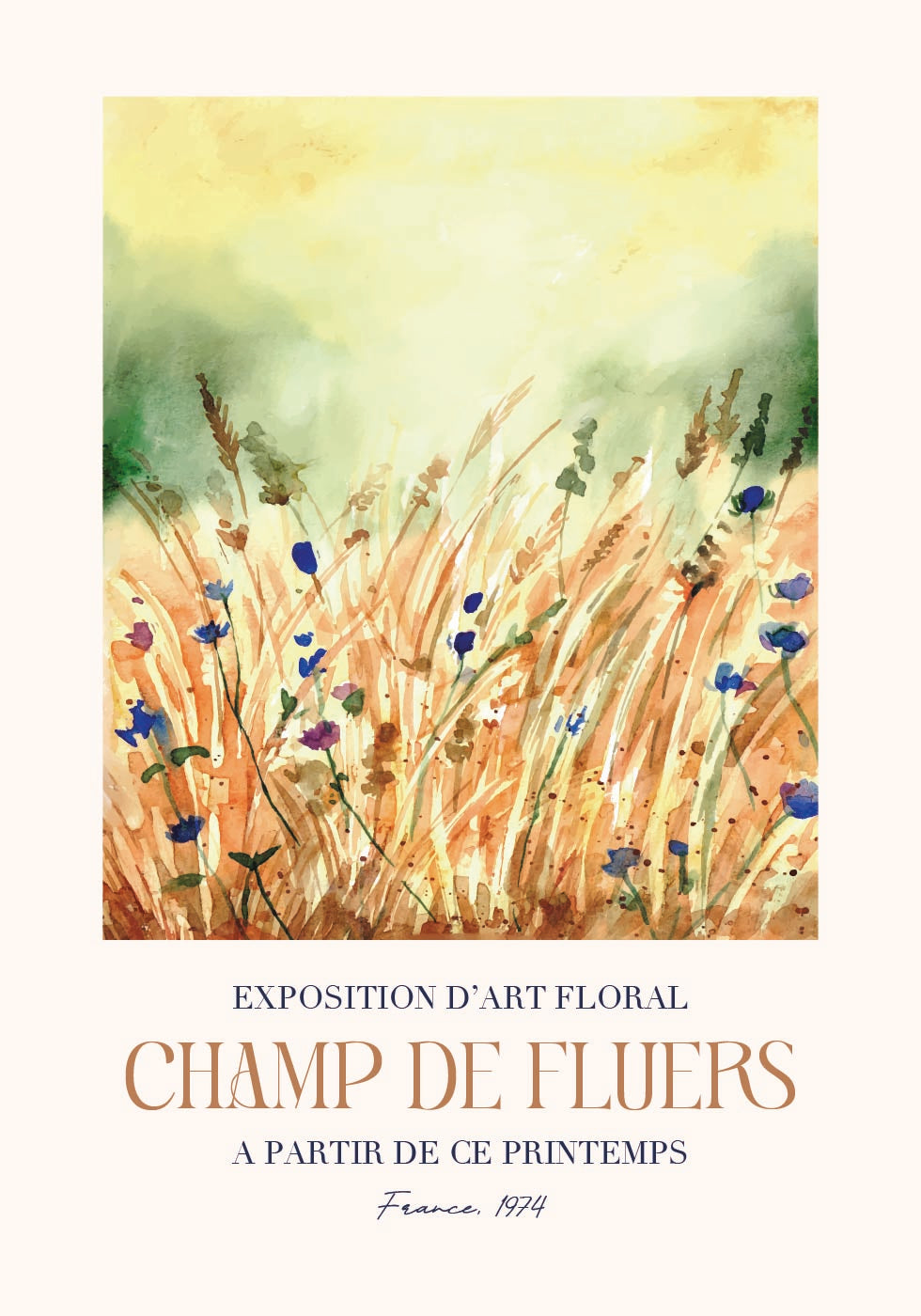 Champ De Fleurs Poster - Posterbox.dk