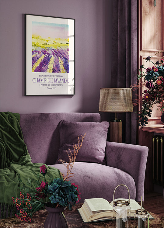 Champ De Lavande Poster - Posterbox.dk