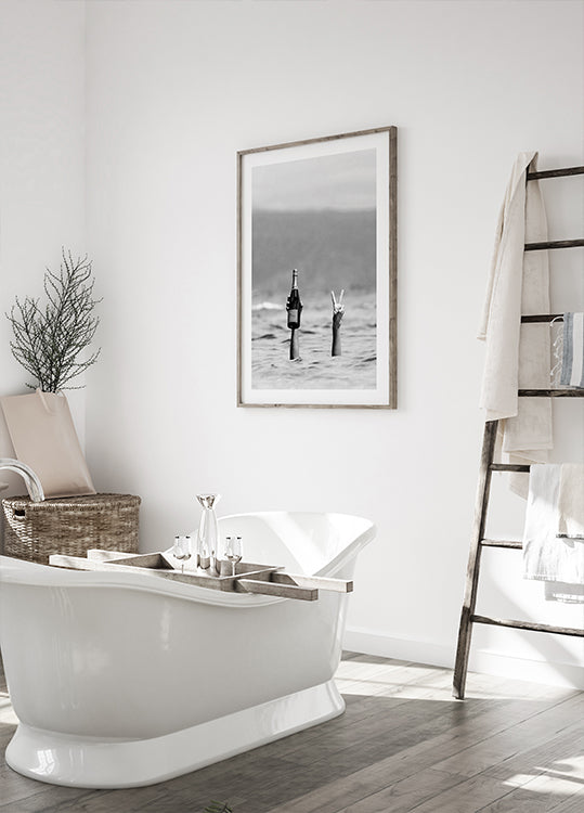 Champagner-Feier auf See Poster - Posterbox.dk