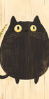 Chubby Cat Curiosity, skurriles Katzenkunstposter - Posterbox.dk