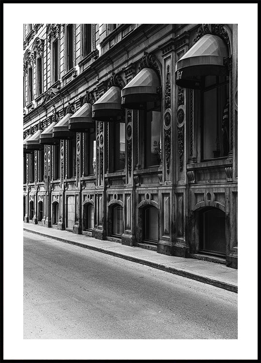 Stadtmuster in Schwarz-Weiß-Poster - Posterbox.dk