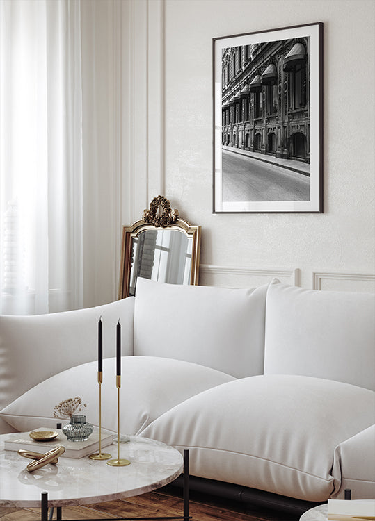 Stadtmuster in Schwarz-Weiß-Poster - Posterbox.dk