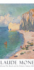 Claude Monet – Étretat, Der Strand und die Falaise d'Amont Poster – Posterbox.dk