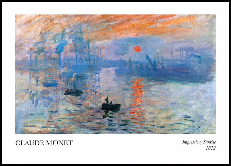 Claude Monet – Impression, Sonnenaufgang Poster – Posterbox.dk