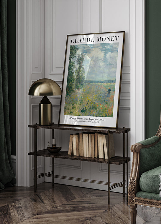 Claude Monet - Mohnfelder bei Argenteuil Poster - Posterbox.dk
