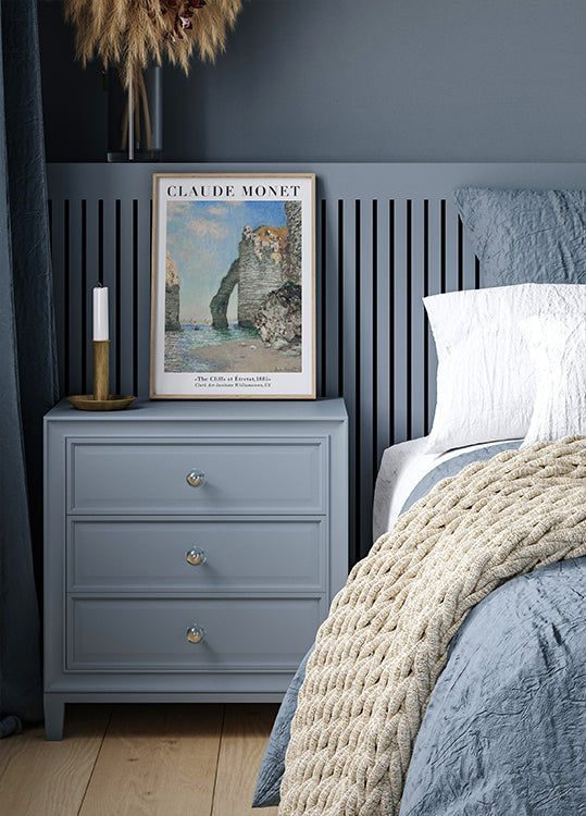 Claude Monet – Die Klippen von Étretat Poster – Posterbox.dk