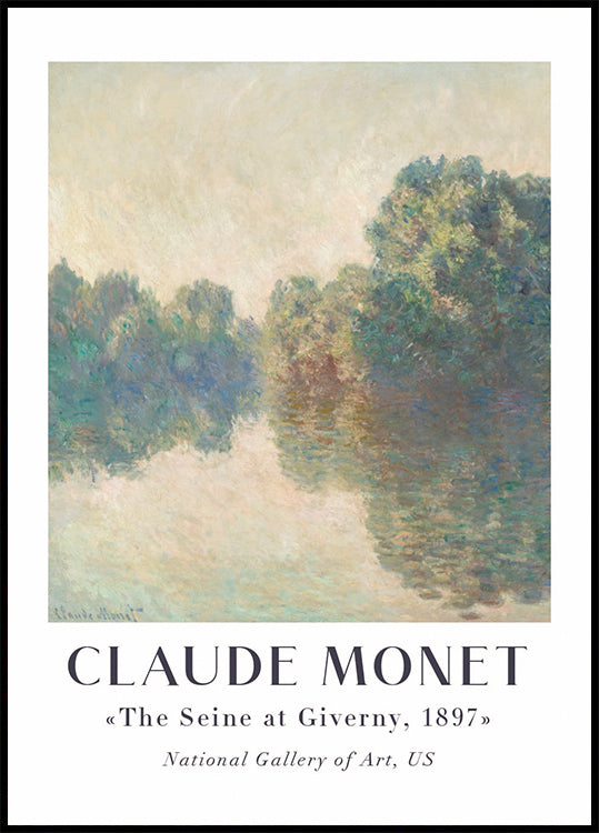 Claude Monet Die Seine in Giverny Poster - Posterbox.dk