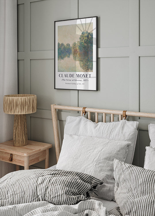 Claude Monet Die Seine in Giverny Poster - Posterbox.dk
