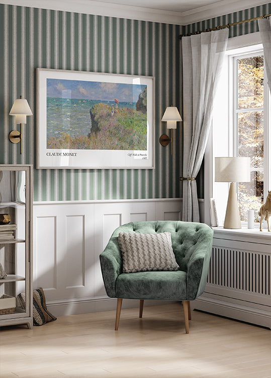 Cliff Walk bei Pourville Poster - Posterbox.dk