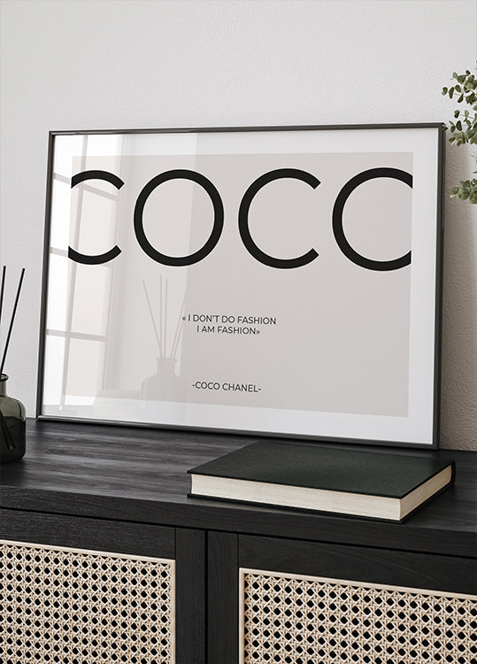 Coco Chanel-Zitat-Poster - Posterbox.dk