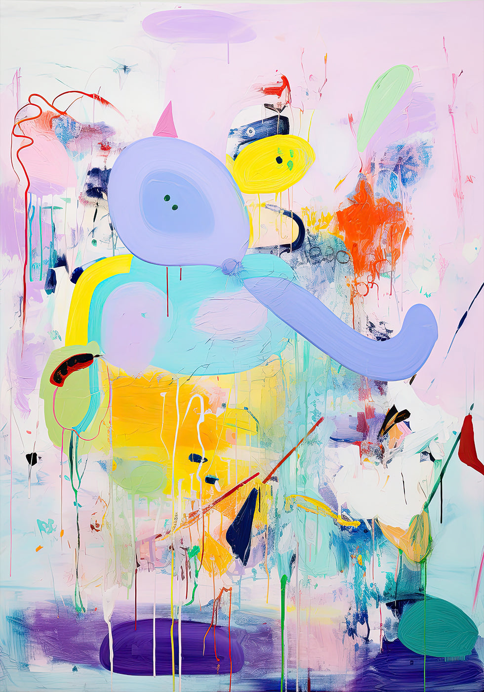 Color Splash Elefanten-Poster - Posterbox.dk