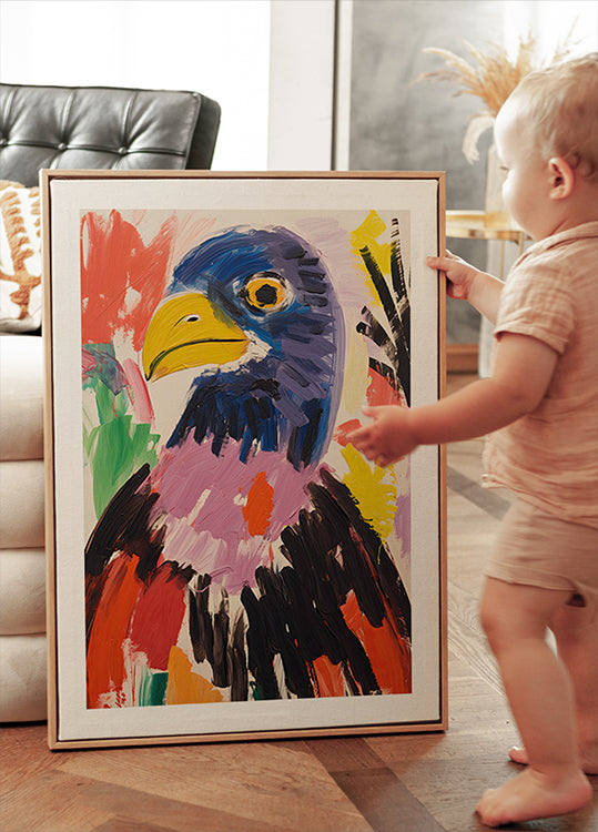 Buntes Adler-Poster - Posterbox.dk