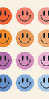 Bunte Smiley-Gesichter-Poster - Posterbox.dk