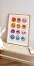 Bunte Smiley-Gesichter-Poster - Posterbox.dk