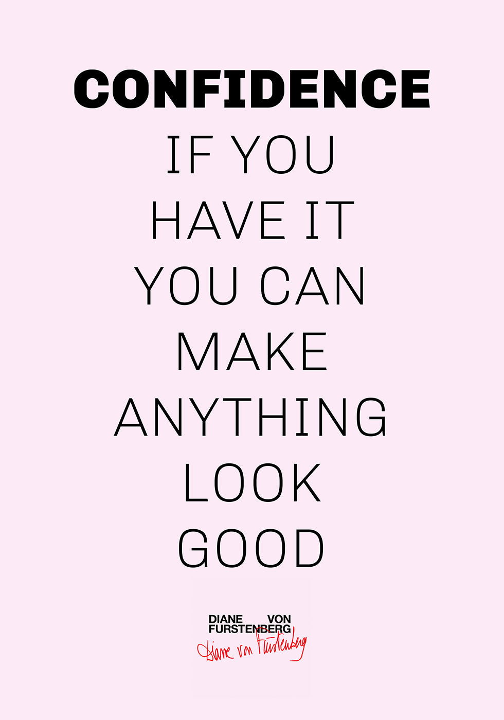 Selbstvertrauen-Zitat-Poster - Posterbox.dk