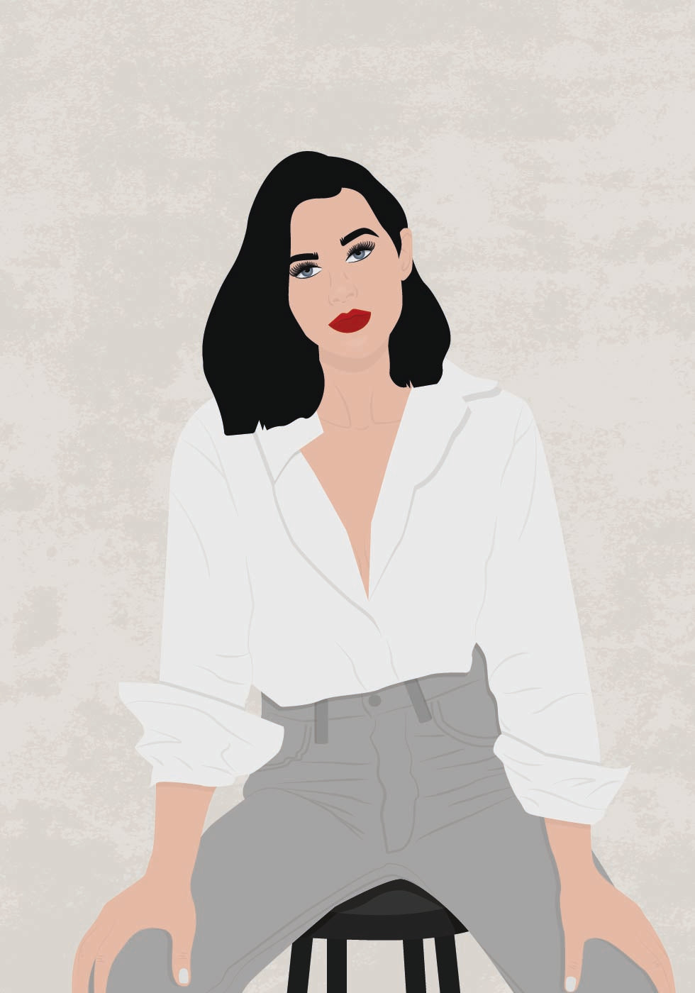 Poster „Selbstbewusste Frau“ - Posterbox.dk