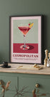 Kosmopolitisches Cocktail-Rezept-Poster - Posterbox.dk