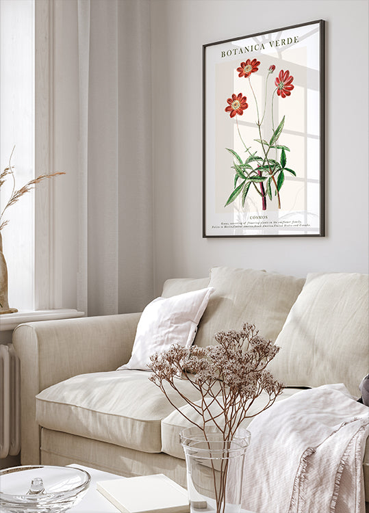 Cosmos Botanical Poster - Posterbox.dk