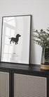 Individuelles Hunde-Silhouette-Poster - Posterbox.dk