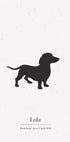 Individuelles Hunde-Silhouette-Poster - Posterbox.dk