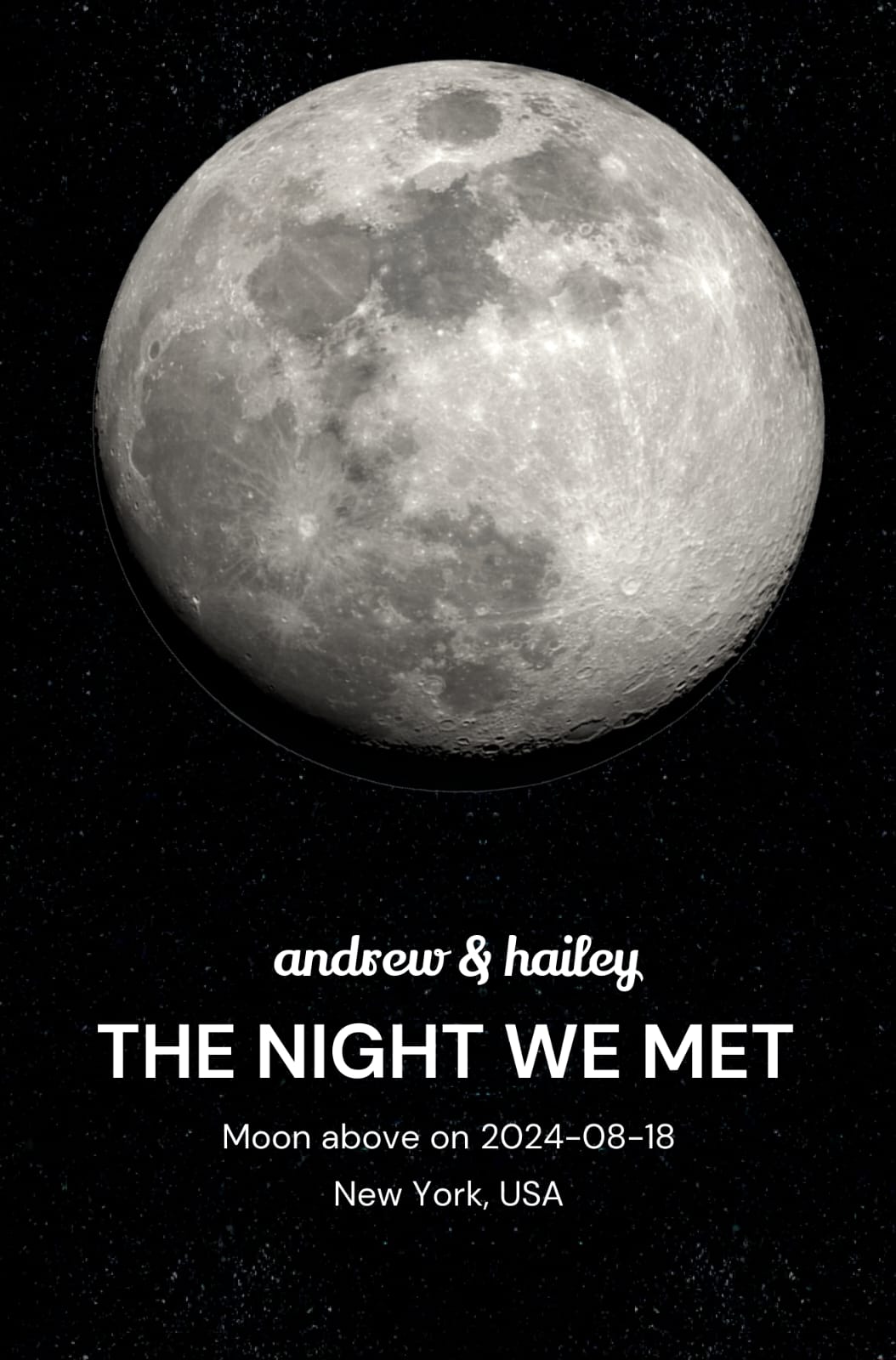 Individuelles Mondphasen-Poster - Posterbox.dk