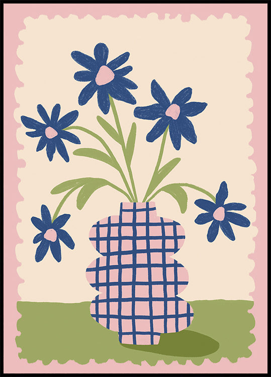 Süße Blumen in einer Vase Poster - Posterbox.dk