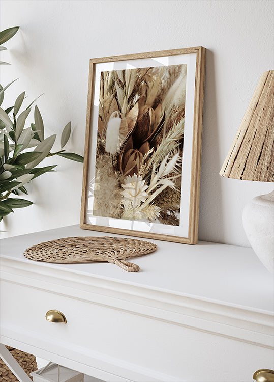 Zartes Trockenblumenstrauß-Poster - Posterbox.dk