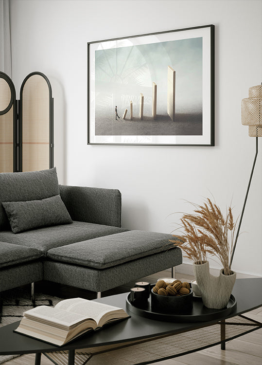 Domino-Effekt, Konsequenz-Poster - Posterbox.dk