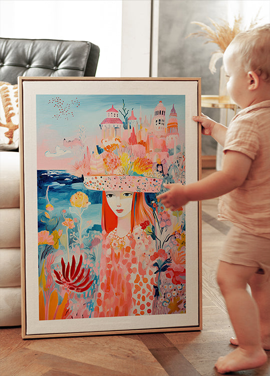 Poster „Traumgartenmädchen“ - Posterbox.dk