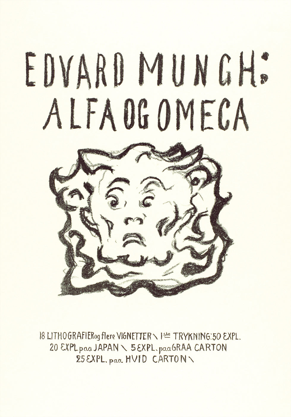 Edvard Munch: Alpha und Omega Lithographie Poster - Posterbox.dk