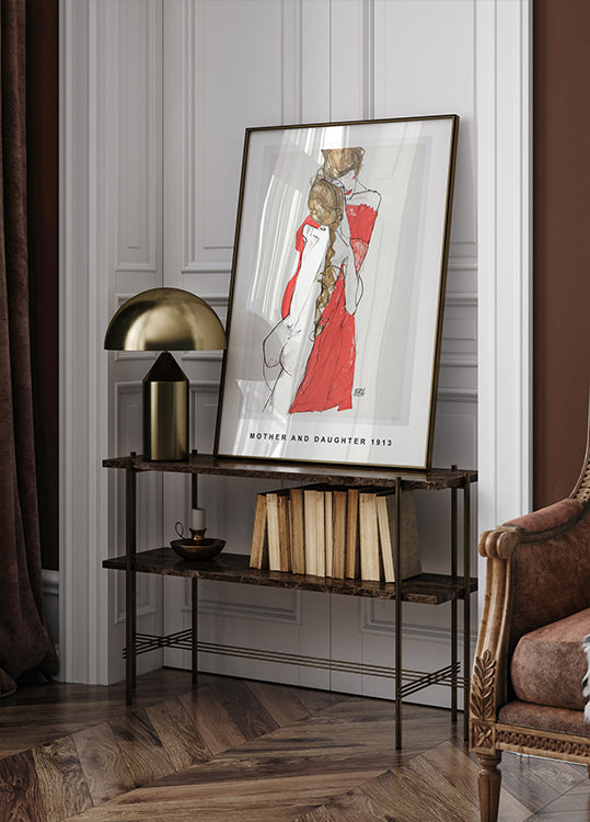 Egon Schiele Mutter und Tochter Poster - Posterbox.dk