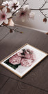 Elegantes Poster mit rosa Rosen - Posterbox.dk
