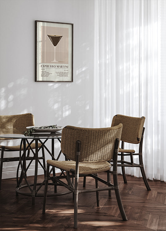 Espresso-Martini-Rezept-Poster - Posterbox.dk