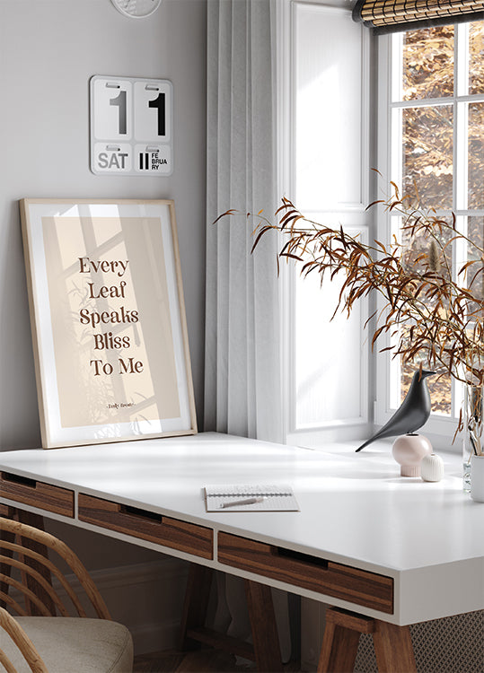 Poster „Every Leaf Speaks“ - Posterbox.dk