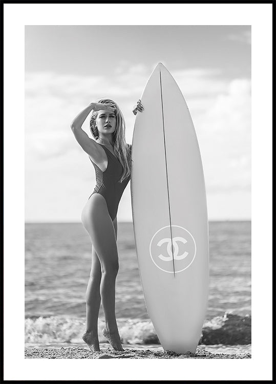 Fashion Surfboard in Style Poster - Posterbox.dk