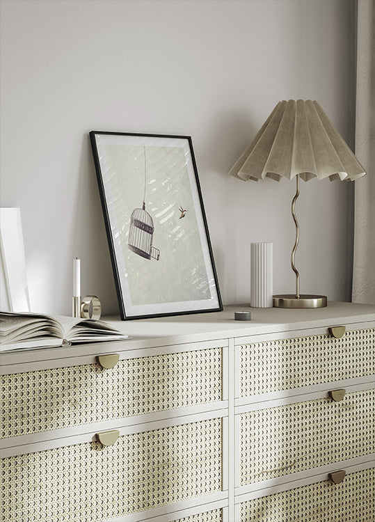 Poster „Der Freiheit entgegenfliegen“ – Posterbox.dk