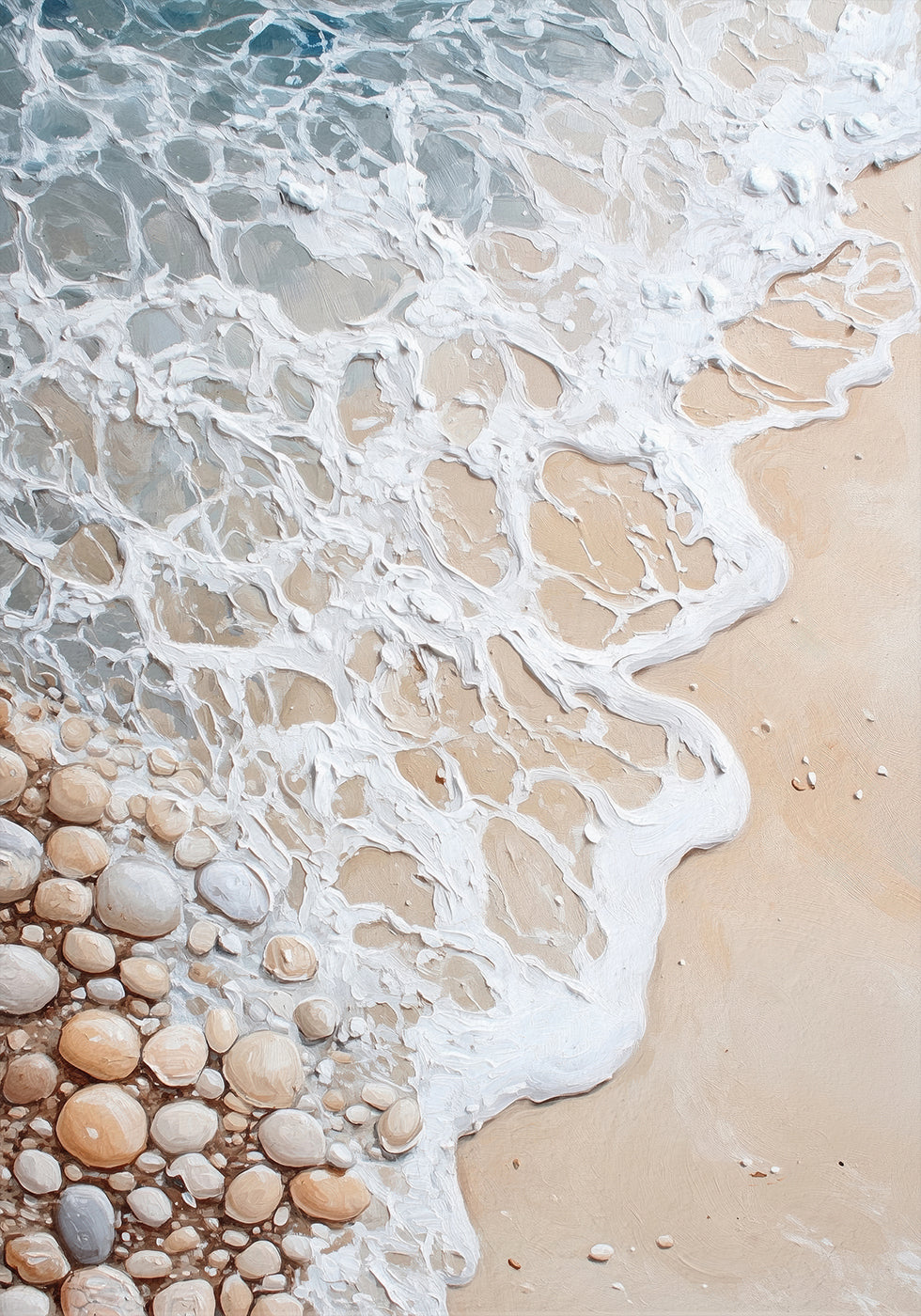 Poster „Schaum und Kieselsteine“ – Posterbox.dk