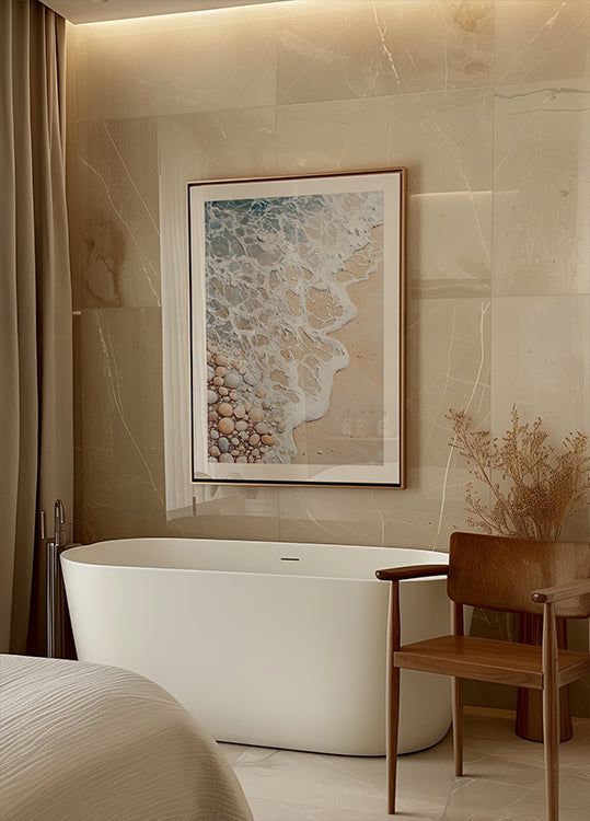 Poster „Schaum und Kieselsteine“ – Posterbox.dk