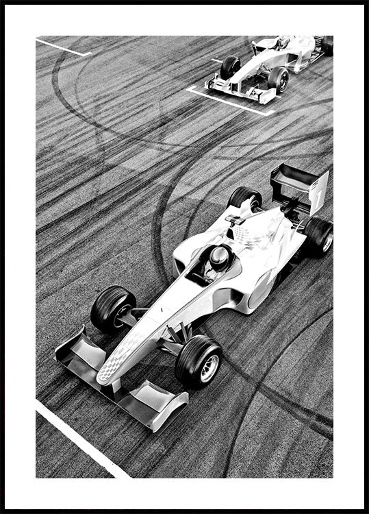 Formel-Burnouts-Poster - Posterbox.dk