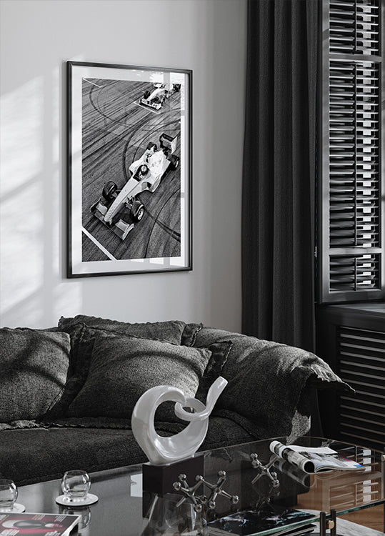 Formel-Burnouts-Poster - Posterbox.dk