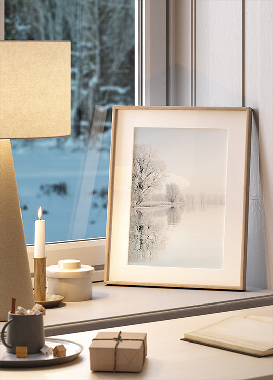 Frostiger Winterbaum Nr. 1 Poster - Posterbox.dk