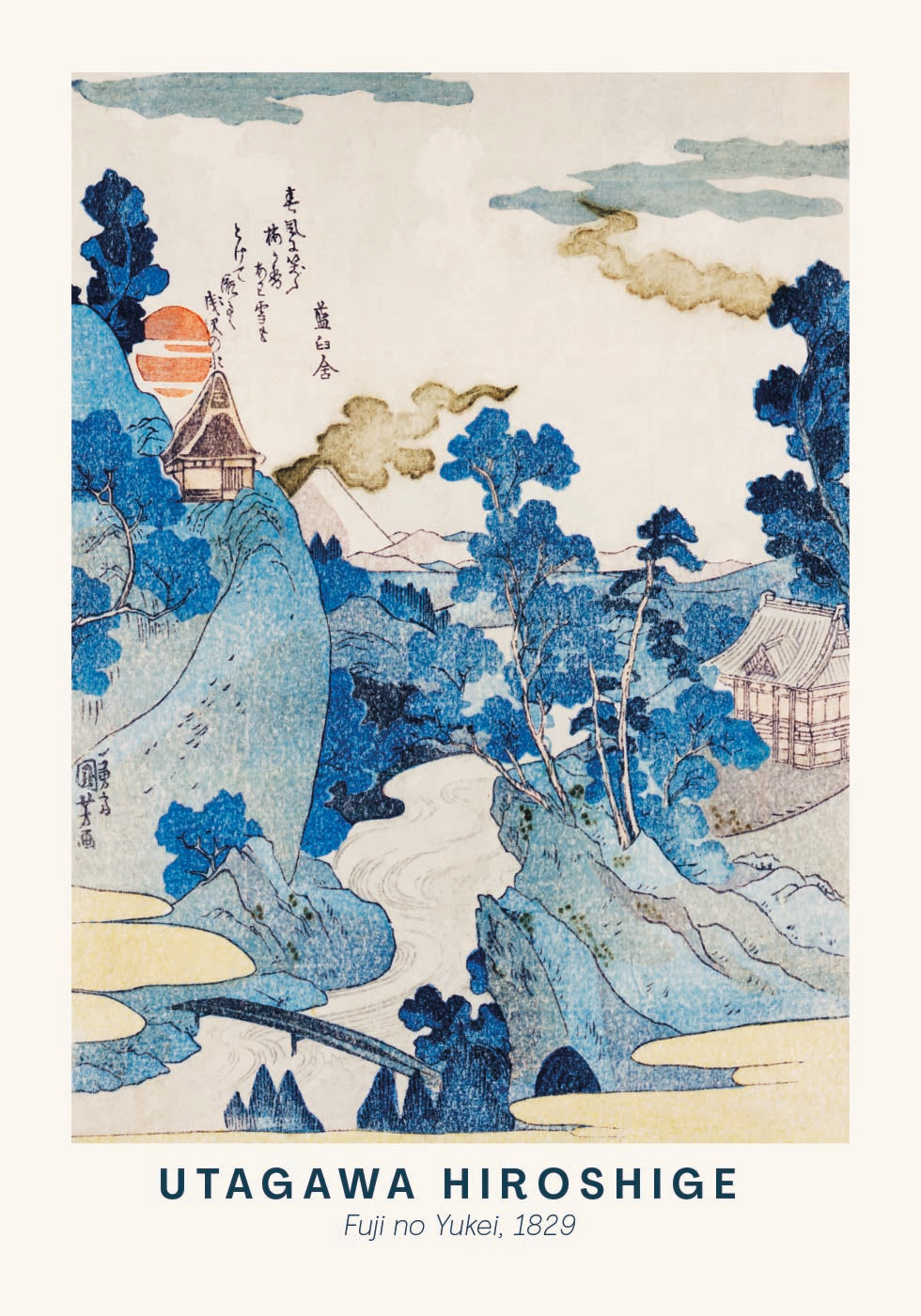 Fuji no Yukei Hiroshige Poster - Posterbox.dk