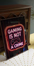 Gaming ist kein Verbrechen, Neon-Gamer-Zitat-Poster – Posterbox.dk