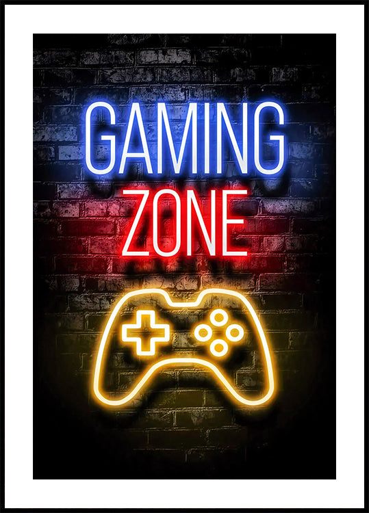 Gaming Zone Poster - Posterbox.dk