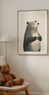 Gentle Standing Bear Poster - Posterbox.dk
