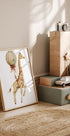 Poster Giraffe und Ballon - Posterbox.dk